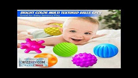 6PCS Textured Balls for Baby Sensory Play 6-12 Months Activity Multi Soft Review