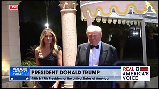 TRUMP SPEAKS TO REPORTERS AT MAR-A-LAGO NEW YEARS EVE GALA