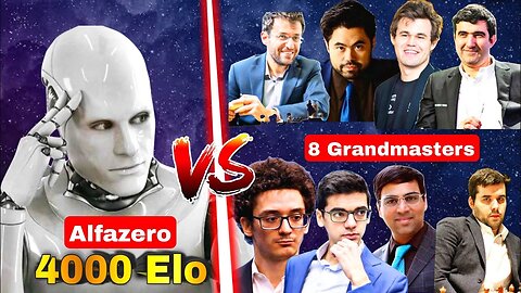 Stockfish - 8 Grandmasters Together Play against Alfazero (4000 elo) | Alphazero vs GM [Flokossama]