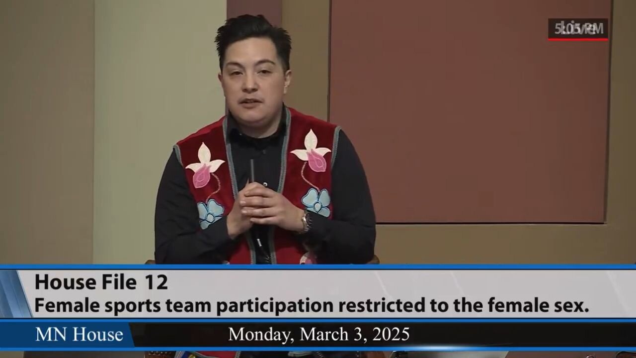 Dem With The Gayest Vest Ever: Banning Dudes Pretending To Be Girls From Women's Sports Is Genocide