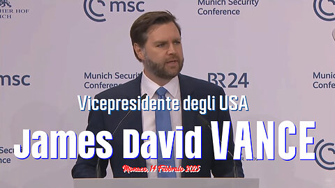 🔴Discorso del Vicepresidente degli USA, JD Vance, alla Conferenza sulla Sicurezza a Monaco (14.2.25)