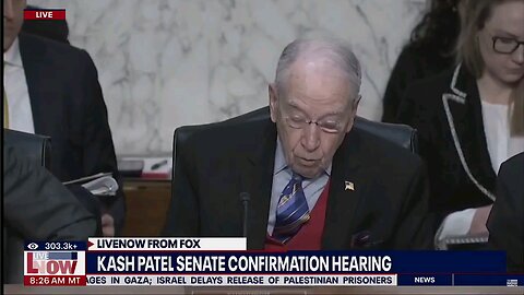 Kash Patel vows to protect FBI whistleblowers in this morning's hearing. (See Description Box)