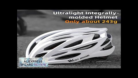 WEST BIKING Ultralight Cycling Helmet Integrated Molding MTB Road Bike Helmet Men Review