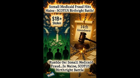 Rumble On: Somali Medicaid Fraud...In Maine, SCOTUS Birthright Battle - Ep. 303, 12/10/25