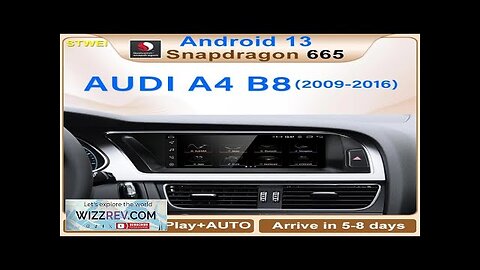 New UI Snapdragon665 8.8inch Android13 Wireless Carplay AUTO For AUDI A4 S4 Review