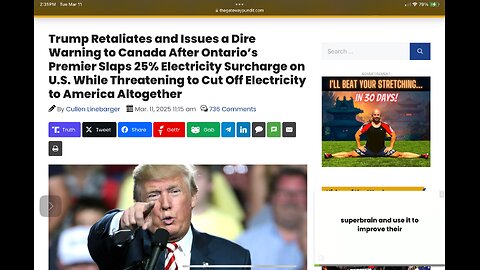 Trump Retaliates and Issues a Dire Warning to Canada After Ontario’s Premier Slaps 25% Surcharge