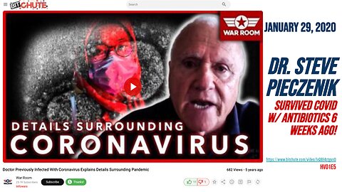 Dr. Steve Pieczenik [Jan 29 2020] "Previously Infected w/ Coronavirus Explains Pandemic" (Warroom)