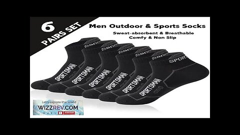 6 Pairs High Quality Men's Sports Socks Men Non Slip Athletic Short Review