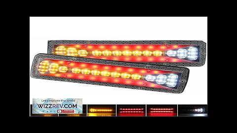 2pcs 12V 37LED Flowing Rear Tail Light Turn Signal Brake Reverse Lamp Review