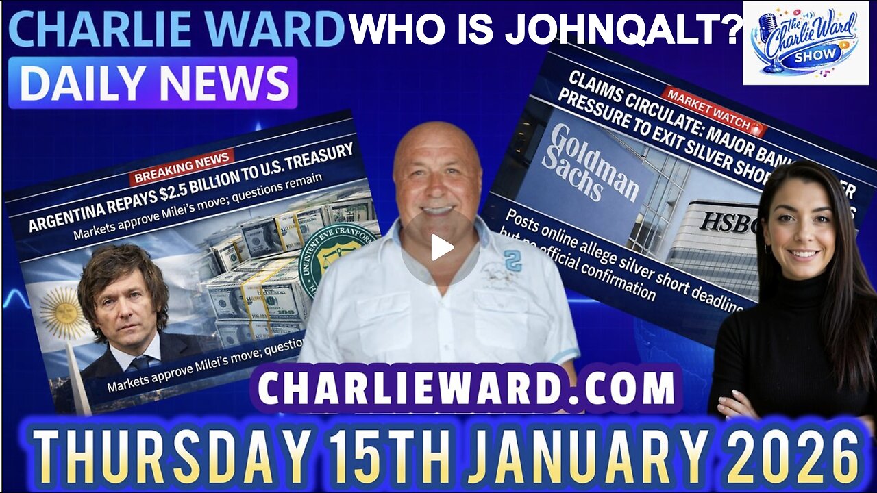 CHARLIE WARD DAILY NEWS WITH CHARLIE WARD & DREW DEMI THURSDAY 15TH JAN 2026. WHO IS JOHN QALT?