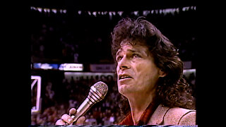 February 9, 1986 - B.J. Thomas Sings National Anthem at 36th NBA All-Star Game