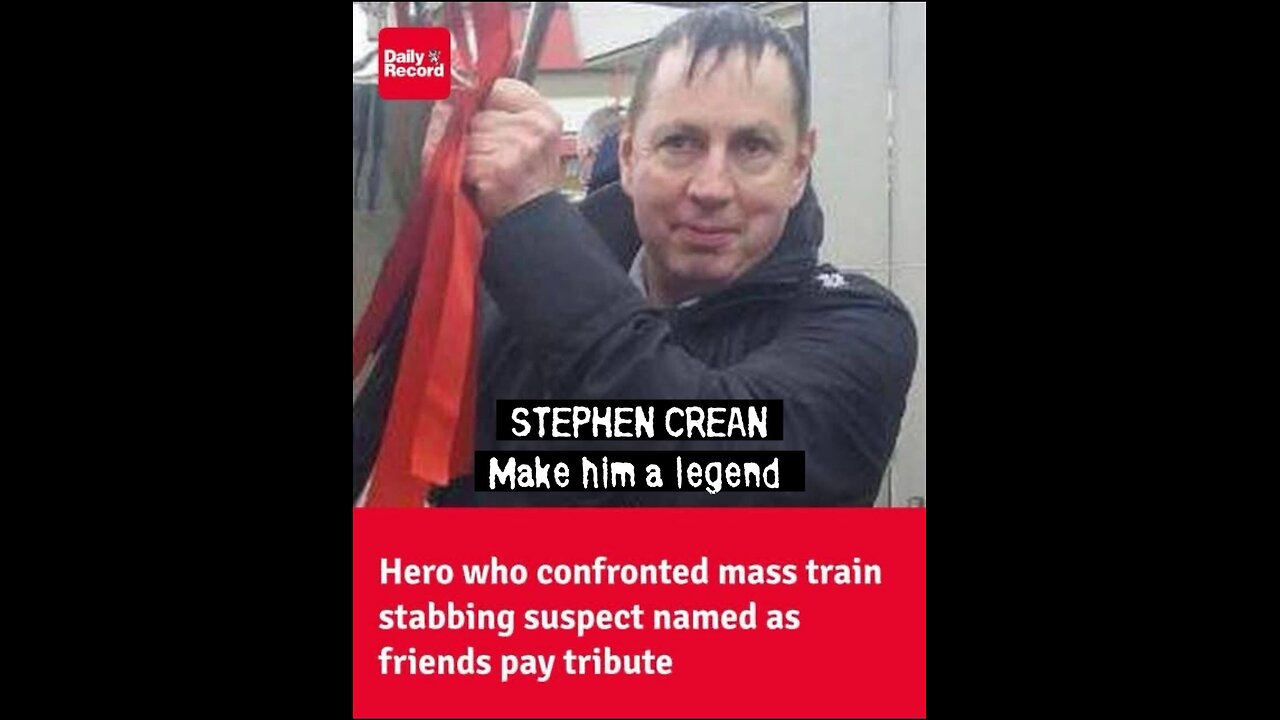 Stephen Crean British hero stopped the psycho stabbing people in the train Doncaster to London