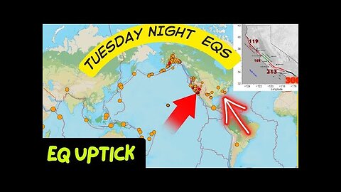 290 Aftershocks in Southern California. Global Earthquake uptick continues. Tuesday Night update.