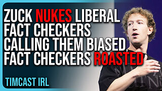 Zuck NUKES Fact Checkers Calling Them BIASED, Fact Checkers ROASTED For Ironic Fact Checking Claim