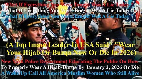 New York Police Department Educating The Public On How To Properly Wear A Hijab Or Die