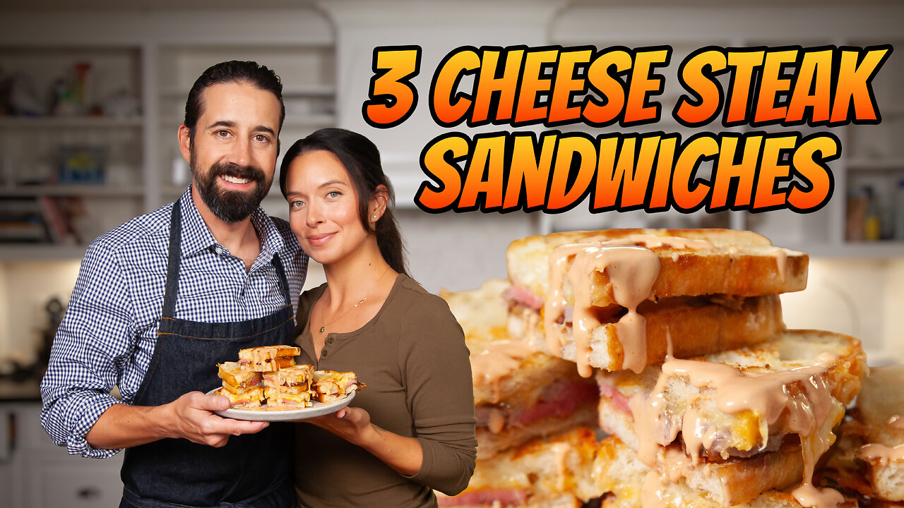 Quick 3-Cheese Steak Sandwich