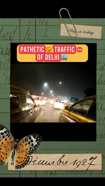 🔥 Roaring through the Delhi traffic like a true hustler! 🚗💨 Every horn, every light
