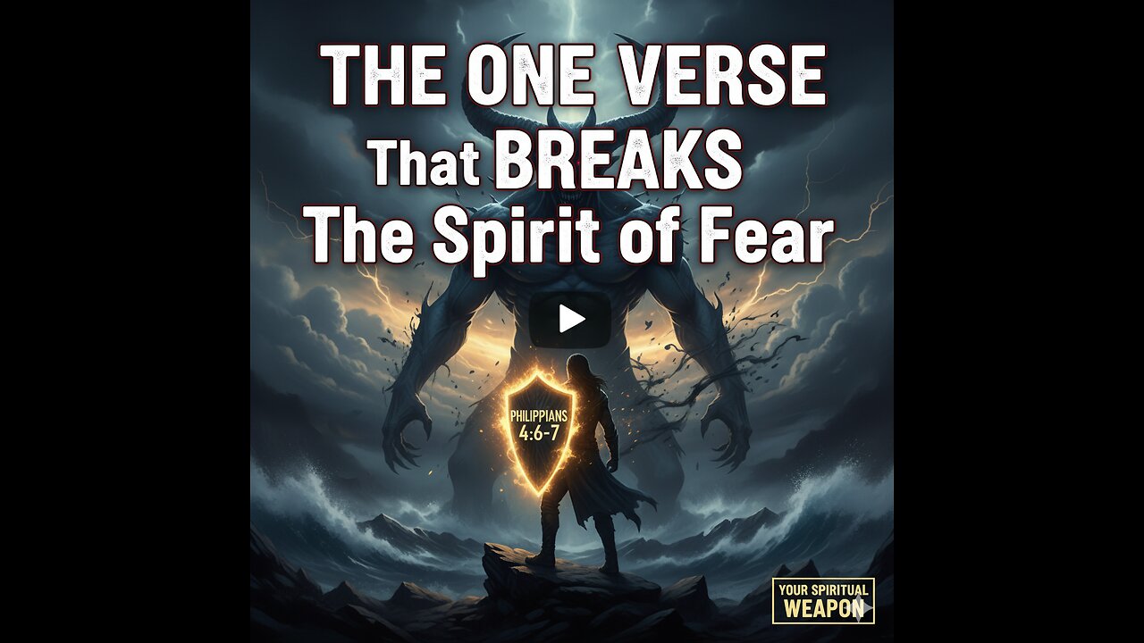 The One Verse That Breaks the Spirit of Fear