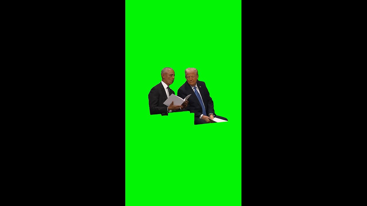 Trump Laughing With Obama | Green Screen