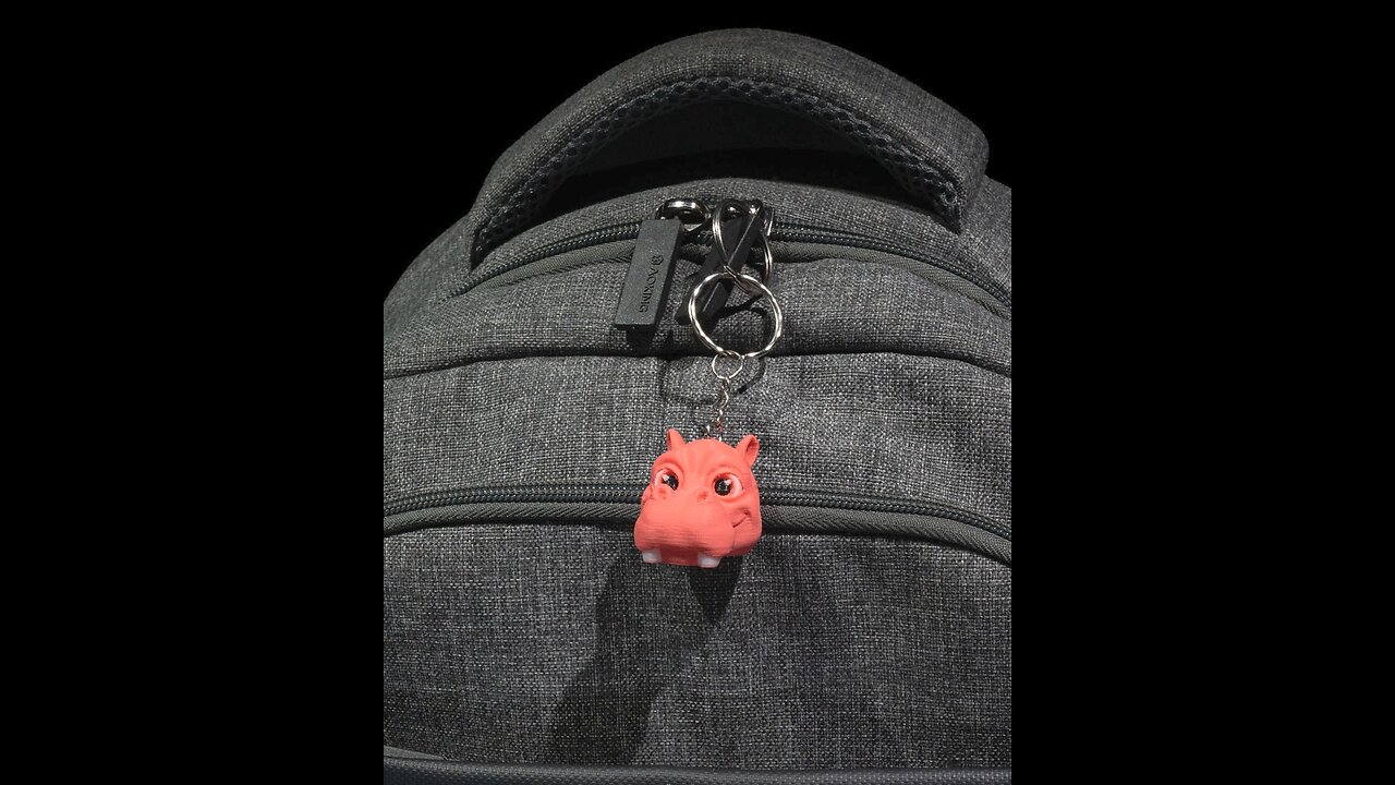 Let's Print: Hippo Keychain