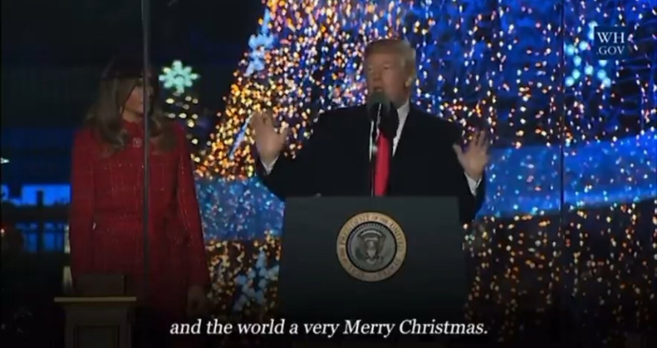 President Trump stuns the world by dropping the most beautiful Christmas video