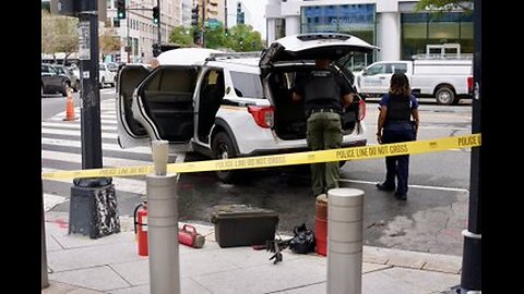 SECRET SERVICE VEHICLE GETS BEEPERED 📟🔥 OUTSIDE OF WHITE HOUSE PRIOR TO NETANYAHU MEETING