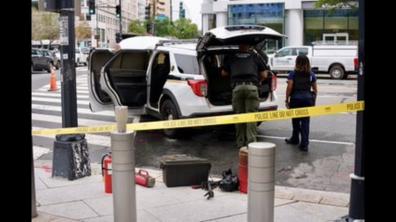 SECRET SERVICE VEHICLE GETS BEEPERED 📟🔥 OUTSIDE OF WHITE HOUSE PRIOR TO NETANYAHU MEETING