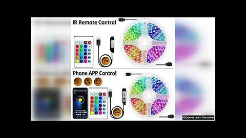 USB LED Strip Light APP Control RGB 5050 Led Lights Color Changing Review