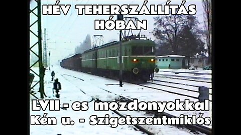 1996.01.02. Teherszállítás hóban a Ráckevei HÉV vonalon (Kén utca - Szigetszentmiklós gyártelep)