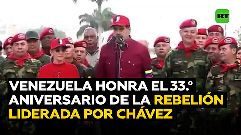 Venezuela conmemora el 33. ° aniversario de la rebelión militar liderada por Hugo Chávez