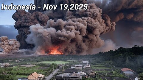 Indonesia Now! 🌋 Mount Semeru's Massive Eruption and Pyroclastic Flows Trigger Evacuations!
