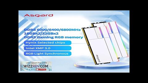 Asgard RGB RAM DDR5 16GB 32GB RAM 6000MHz 6400MHz XMP PC Desktop Review