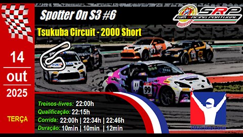 🇵🇹 [iRacing Live] 🇵🇹 Spotter On S3 @ Tsukuba Circuit - 2000 Short