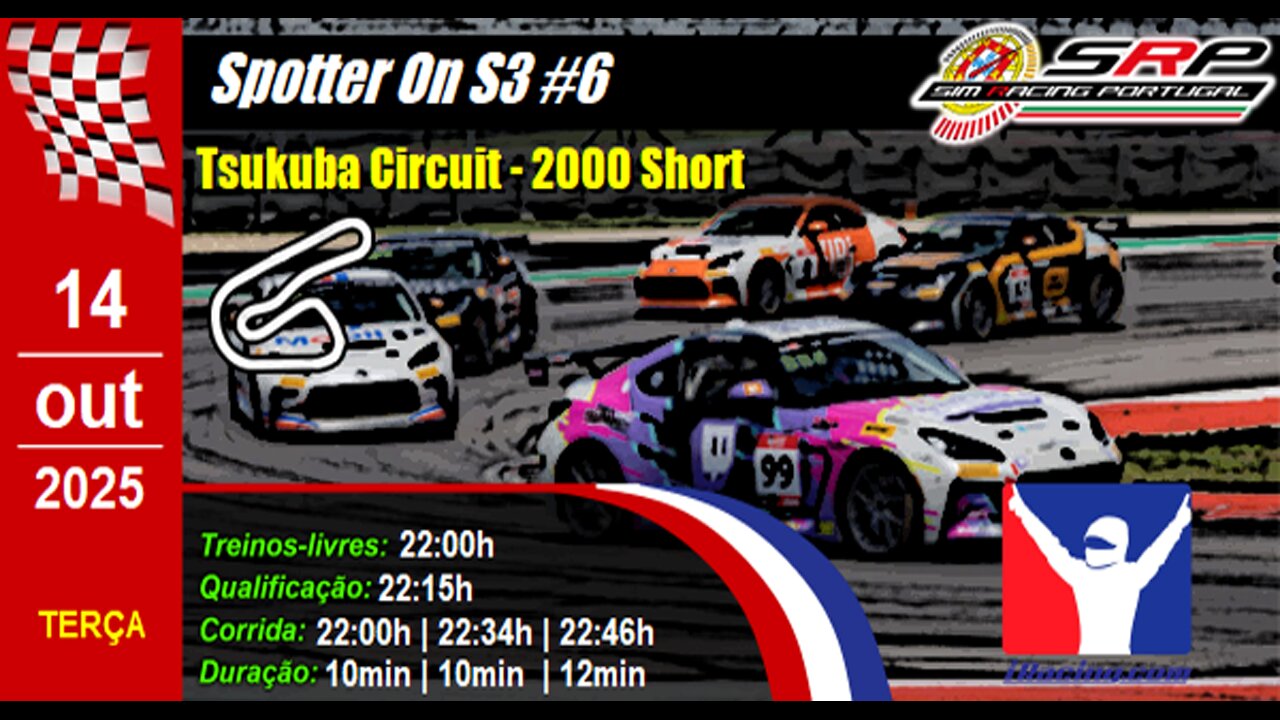 🇵🇹 [iRacing Live] 🇵🇹 Spotter On S3 @ Tsukuba Circuit - 2000 Short