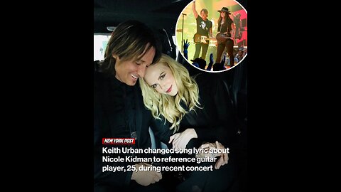 Keith Urban changed song lyric about Nicole Kidman to reference guitar player