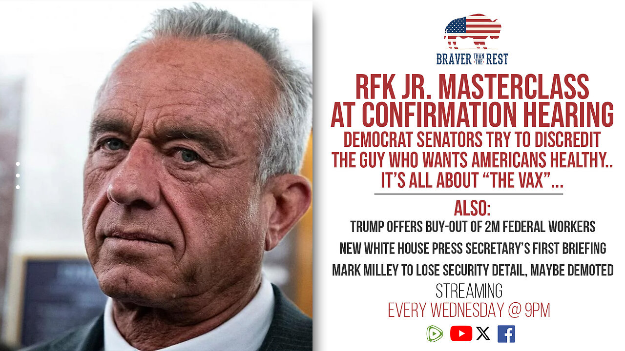 RFK Jr. MASTERCLASS Confirmation Hearing!