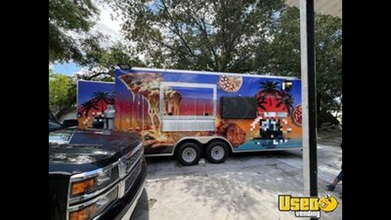 Like-New - 2024 8.5' x 20' Pizza Food Concession Trailer with Pro-Fire Suppression