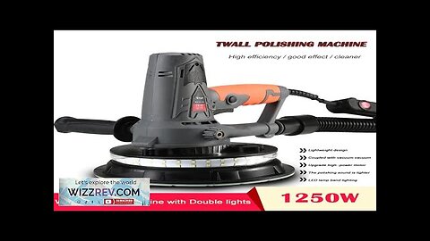 1250W Drywall Sander 7 -inch Wall Grinding Machine With a Lamp Self Review