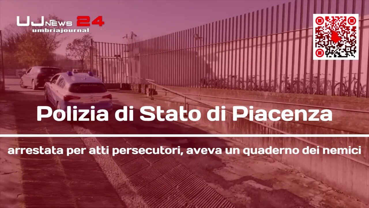 Polizia di Stato di Piacenza arrestata per atti persecutori, aveva un quaderno dei nemici