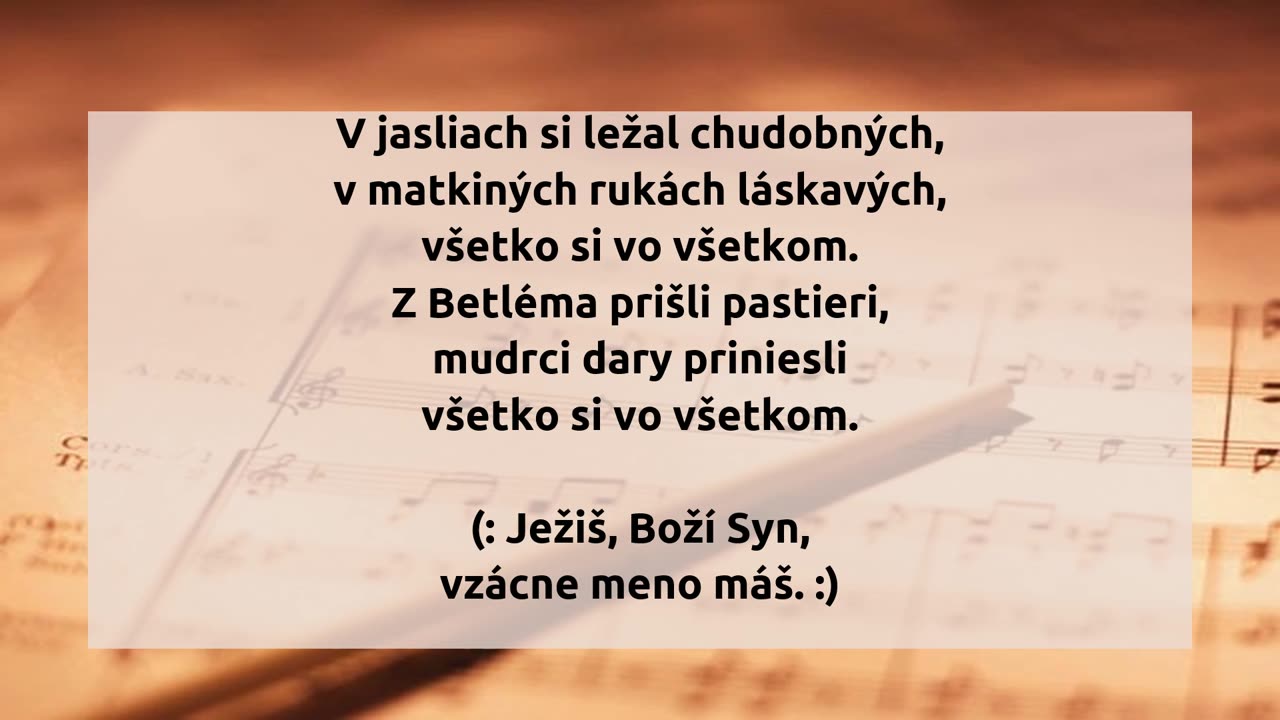 V jasliach si ležal chudobných