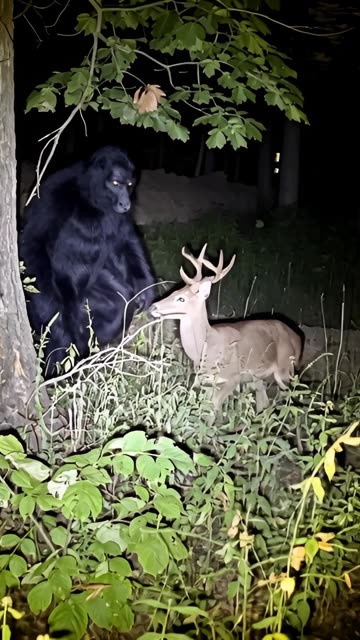 Dogman Spotted Stalking Deer