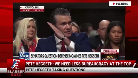Pete Hegseth: We Need Less Bureaucracy At The Top