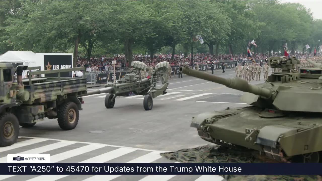 President Trump Participates in the 250th Anniversary of the U.S. Army Grand Military Parade