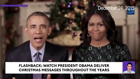 SUPERCUT President Obama And First Lady Michelle Obama Wish Everyone Many Merry Christmases