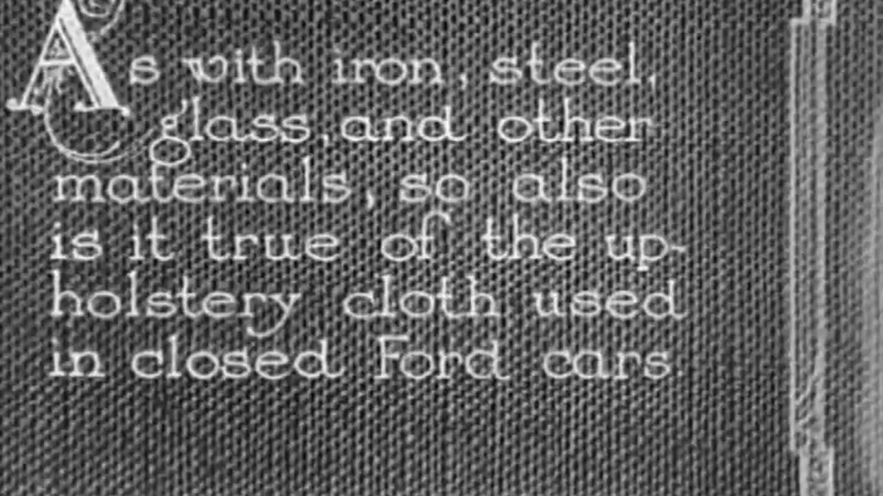Making Upholstery Cloth The Ford Indus... - Making Upholstery Cloth The Ford Industries - fc-fc-2804