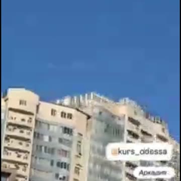 Odesa is under massive attack by Russian drones, with air defenses operating over the city.