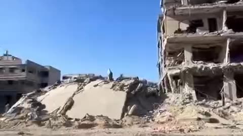 Destruction from the Sheikh Radwan neighborhood of Gaza