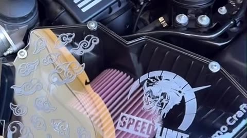 Custom clear etched acrylic air box cover, made for BMW 3 Series 323i E90 - Video Showcase. 🖤🙌