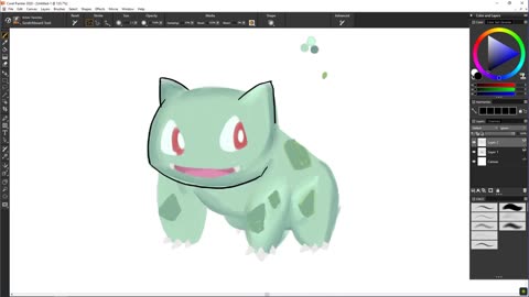 CMZ2 Sketchbook: Using Basic Shapes Pokémon: Bulbasaur