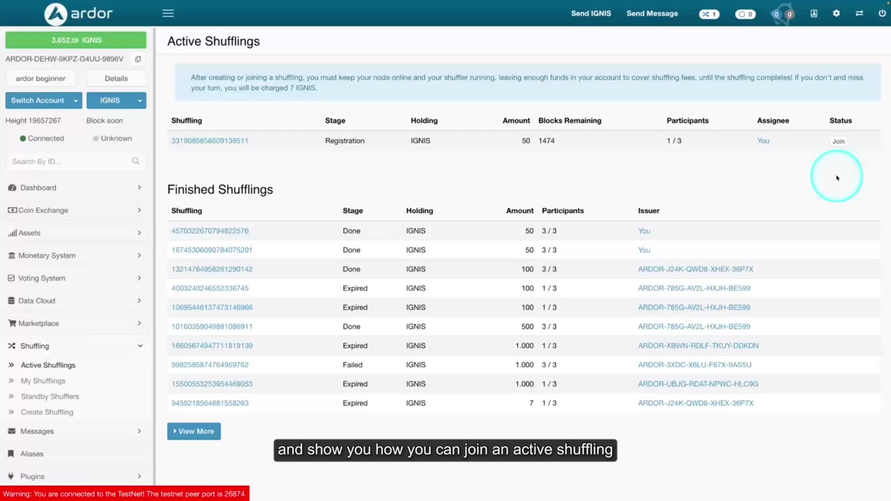 104 How to Use Coin Shuffling on the Ardor Blockchain